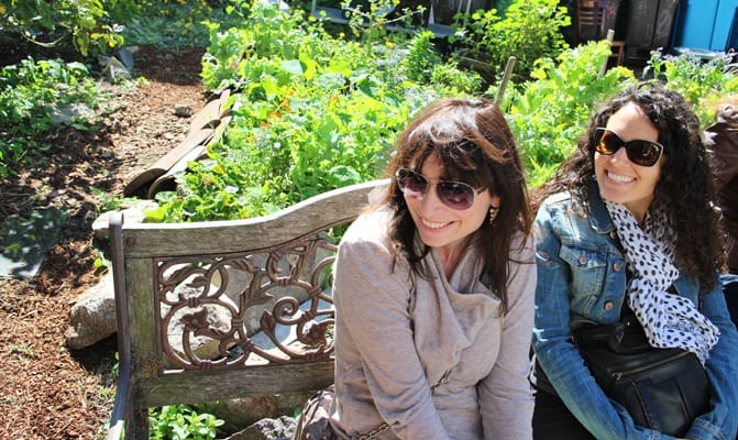  Haight Ashbury Tour. Sitting in the Second Act Garden