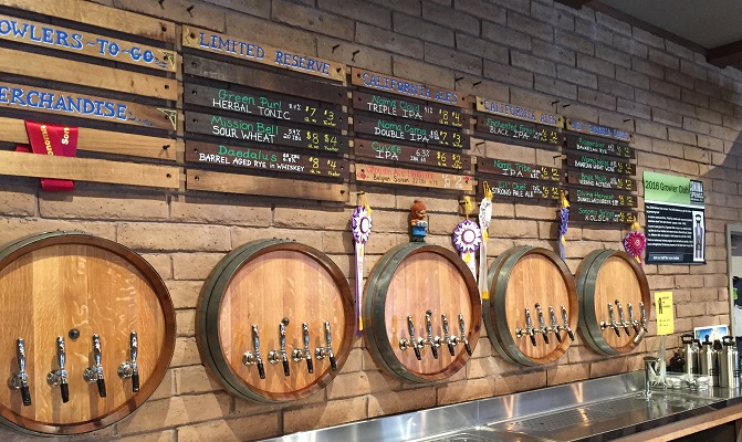Taste a flight of unique and traditional style beers at Sonoma Springs Brewery!