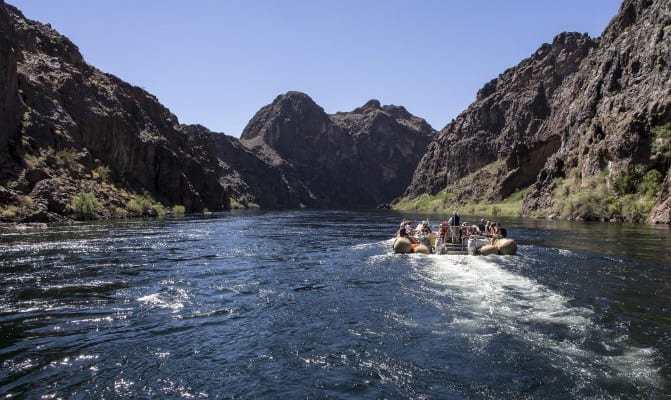 Rafting down Black Canyon