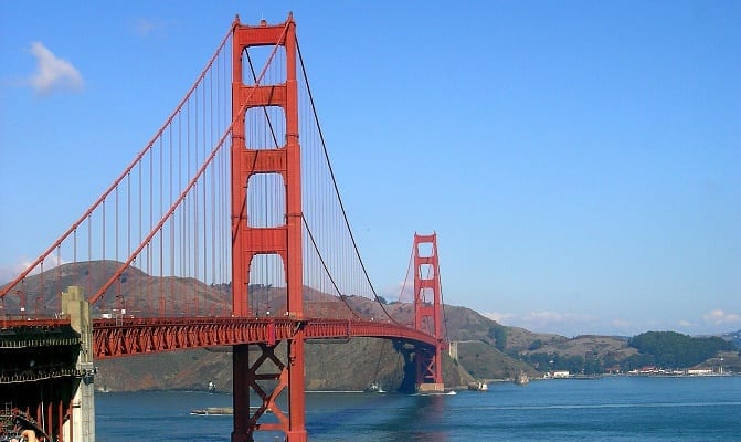 See the iconic Golden Gate Bridge in San Francisco