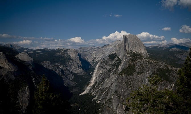 See Half Dome from Glacier Point in Yosemite National Park