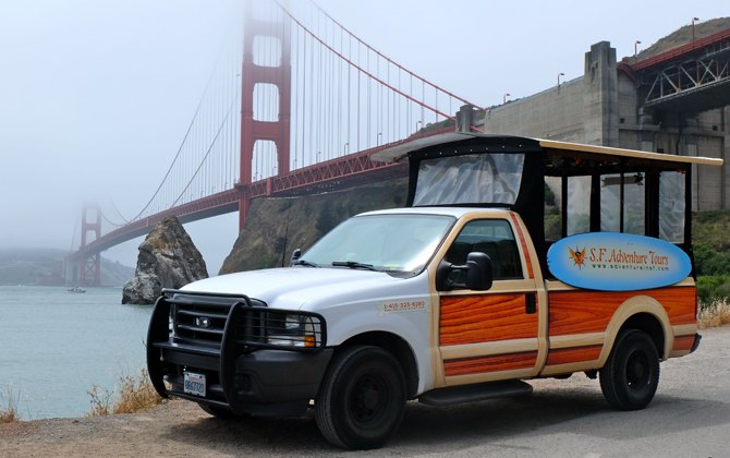 Golden Gate SF Adventure Tour Truck