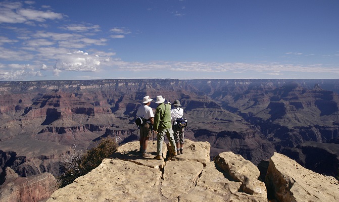 Grand Canyon National Park at the South Rim on the Desert Southwest Highlights camping tour
