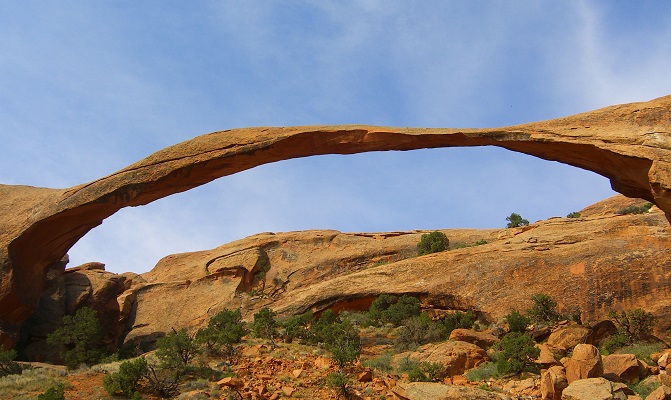 See Landscape Arch, Arches National Park on a Southwest Highlights Tour