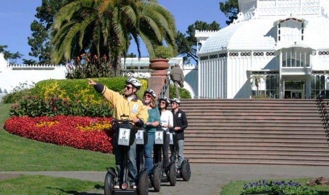 Ride through Golden Gate Park and the Conservatory of Flowers