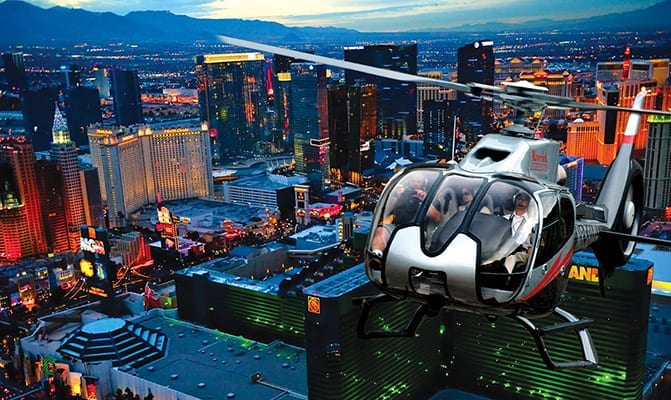 Ride in style over the Las Vegas skyline in a luxury Eco-STAR helicopter