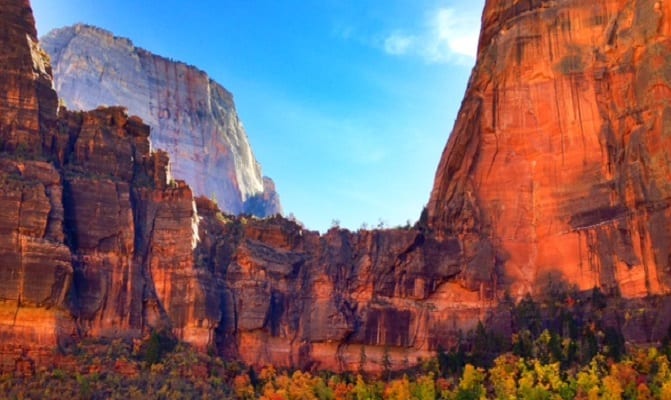 See the extreme topography of Zion National Park