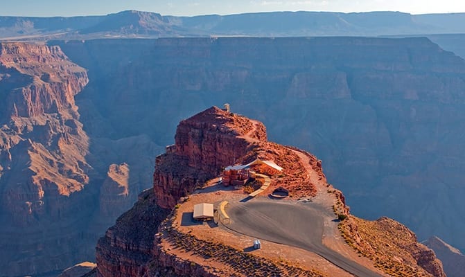 See amazing Grand Canyon rock formations like Guano Point from above