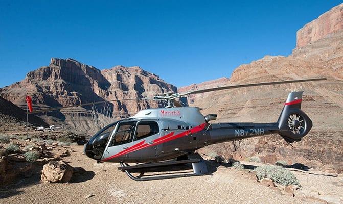 These luxury Eco-STAR Helicopters seat 7 passengers and can take you to parts of the canyon you can't see any other way
